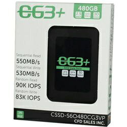 玄人志向  内蔵SSD CSSD-S6O480CG3VP