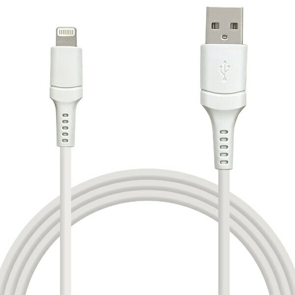 ラスタバナナ USB-A to ライトニングケーブル 2.4A 1.5m ホワイト R15CAAL2A01WH