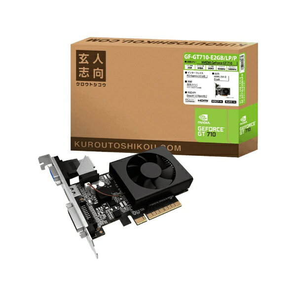 GF-GT710-E1GB/LP | NVIDIA GEFORCE GT710搭載 PCI-Express