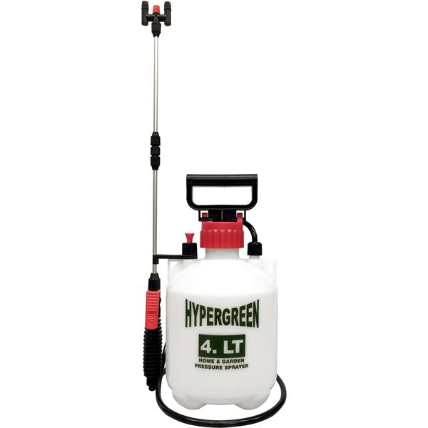 蓄圧式 噴霧器/散布機 ハイパー 4L 2頭口 延長パイプ付 〔ガーデニング用品 園芸用品 家庭菜園 農作業 農業〕