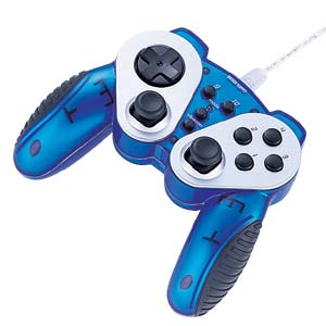USBゲームパッド（クリアブルー）
