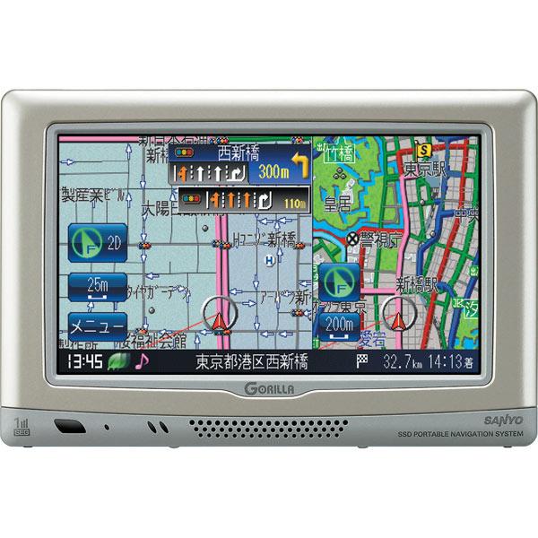 楽天市場】三洋電機 SANYO SSDポータブルナビ ゴリラ NV-SB541DT