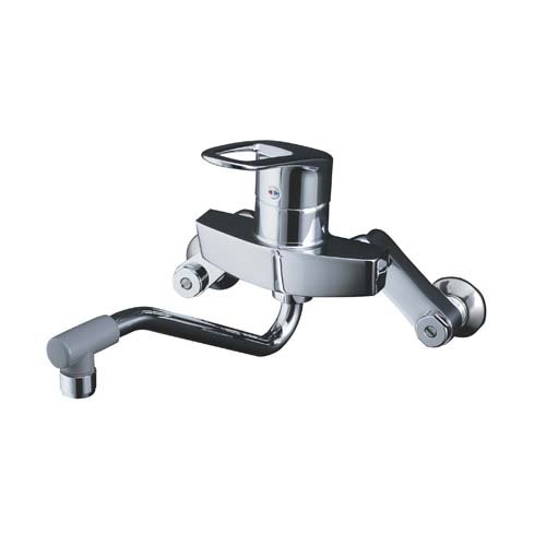 ②LIXILリクシル　キッチン用 壁付 シングルレバー混合水栓 RSF-863Y 壁付き2穴 シングルレバー混合栓（キッチン用） RSF-863Y [壁付