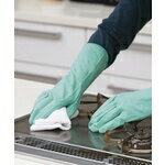 東和 天延ゴム手袋中あつ手グリーン L