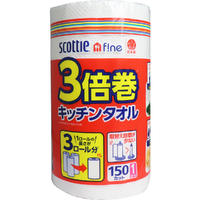 日本製紙クレシア|crecia スコッティ ファイン 3倍巻キッチンタオル 150カット 1ロール