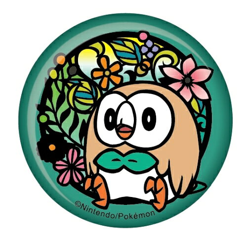 ポケモン　ハウ　モクロー　缶バッジ 楽天市場】ツインクル ポケモン 切り絵 和紙缶バッジ モクローA | 価格