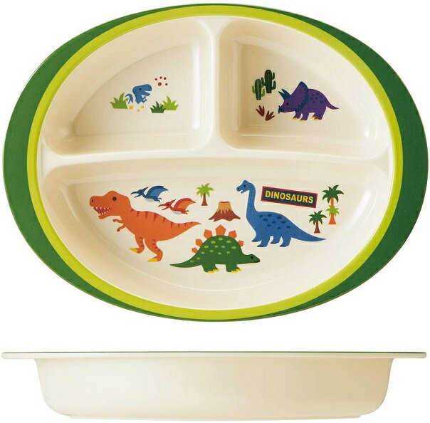 M370メラミンランチプレート ディノサウルス