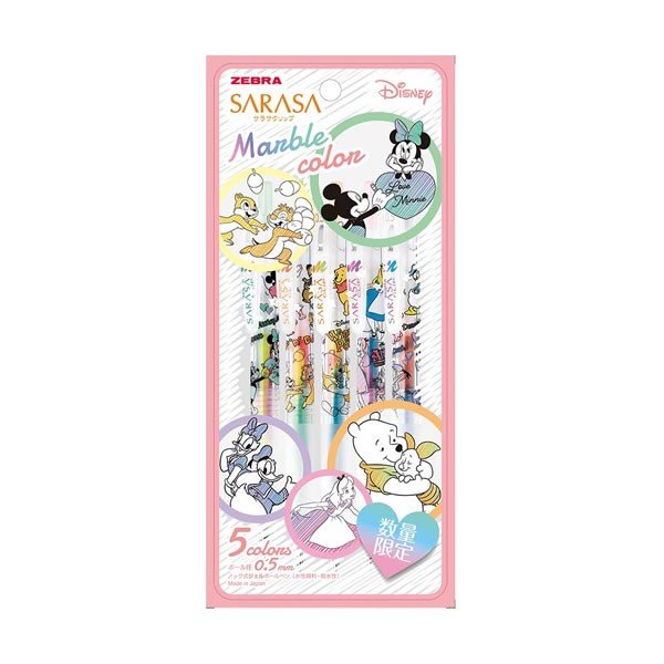 楽天市場】ゼブラ サラサクリップ ディズニー マーブルインク 5色