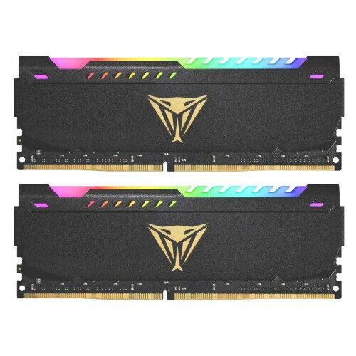 PATRIOT デスクトップPC用メモリ Viper Steel RGB DDR4 3200MHz PC4-25600 16GBデュアルキット PVSR416G320C8K