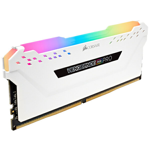 CORSAIR VENGANCE RGBシリーズ デスクトップPC用 メモリ 16GB ホワイト CMW32GX4M2E3200C16W