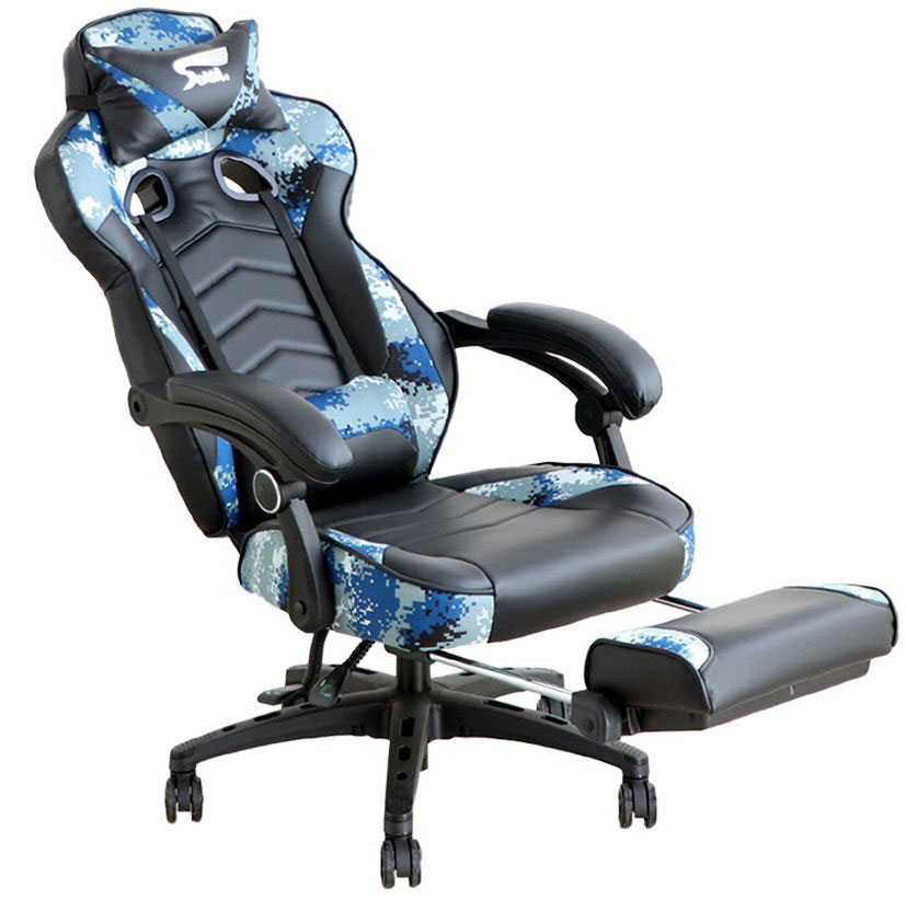 東馬 Tohma TOHMA SeAGA-03 サバイバーオフィスチェア BL ブルー 54672220 2264323