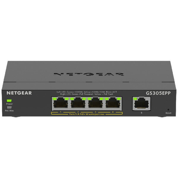 NETGEAR イッチングハブ ギガ PoE＋x8ポート GS108PP-100 楽天市場】NETGEAR イッチングハブ ギガ PoE＋x8ポート GS108PP
