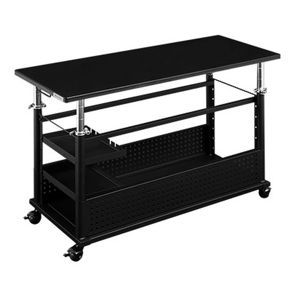 Bauhutte 昇降式L字デスクHD ロングタイプ BHD-1000HL-BK