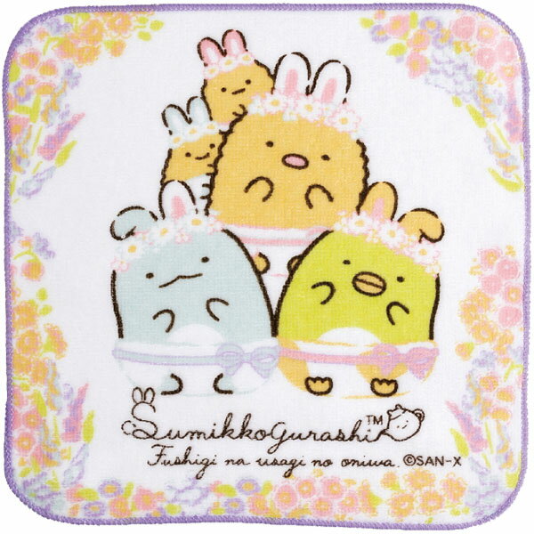 すみっコぐらし　ふしぎなうさぎのおにわ　プチタオル　ＣＭ３１５０４