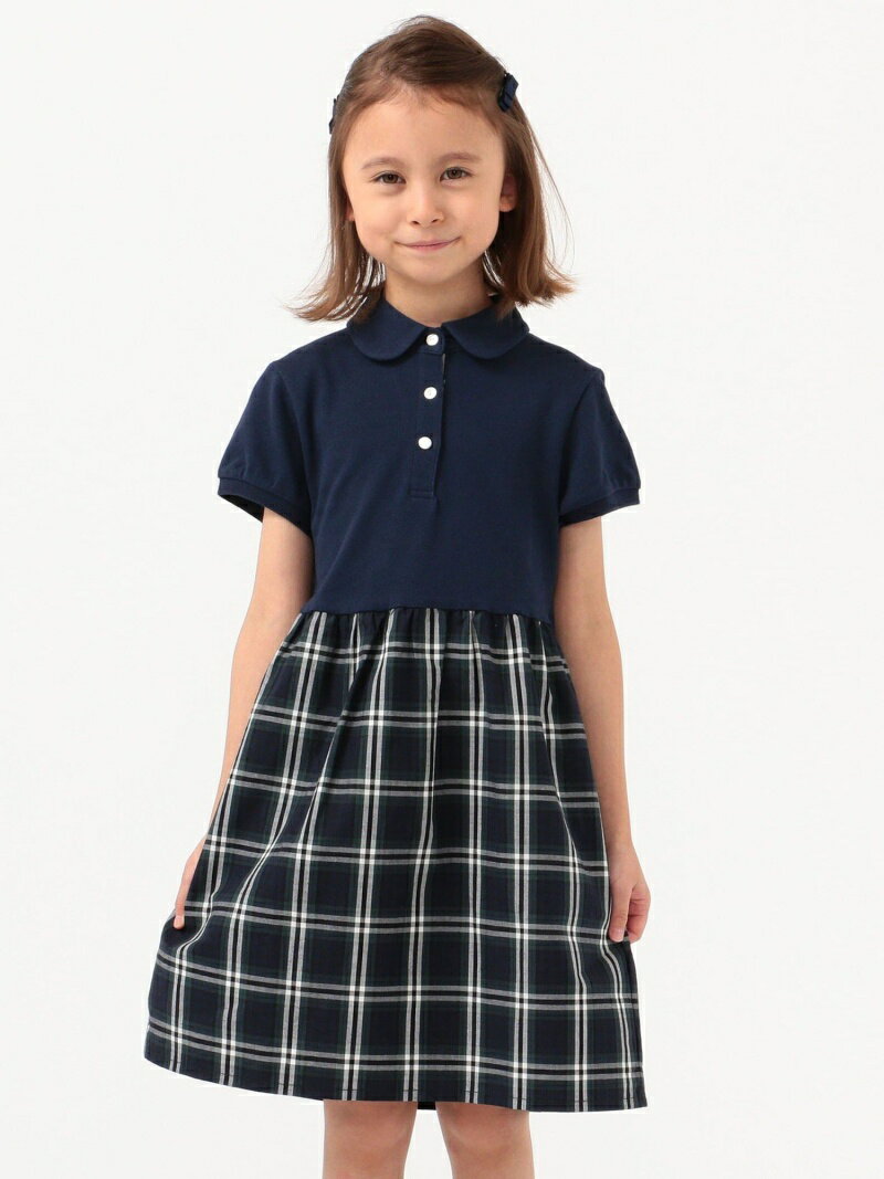 SHIPSKIDS:鹿の子ポロワンピース(100~130cm)