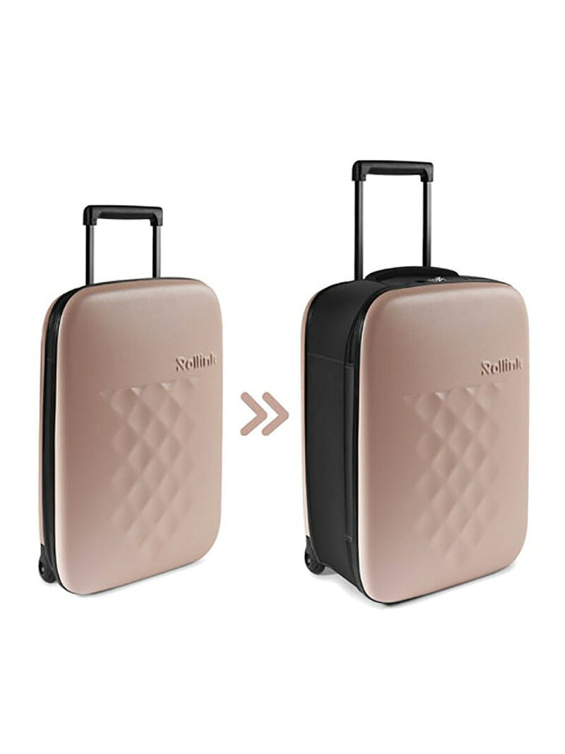 ROLLINK/FLEX フォーダブル スーツケース 40L ローズスモーク