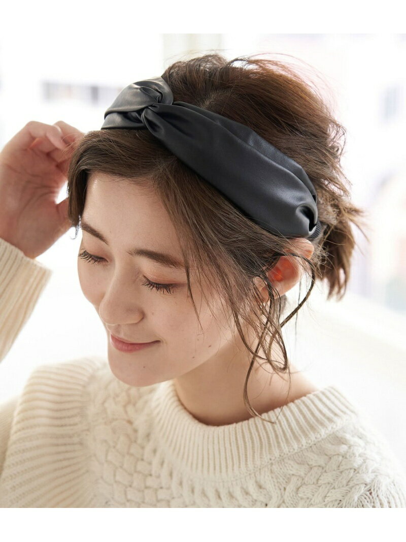 エコレザーツイストカチューシャ