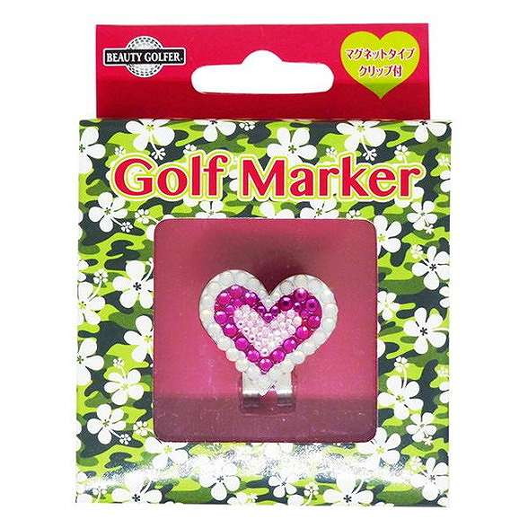 ビューティーネイラー BEAUTY GOLFER ゴルフマーカー ハート GMN-3 ピンク 1206422