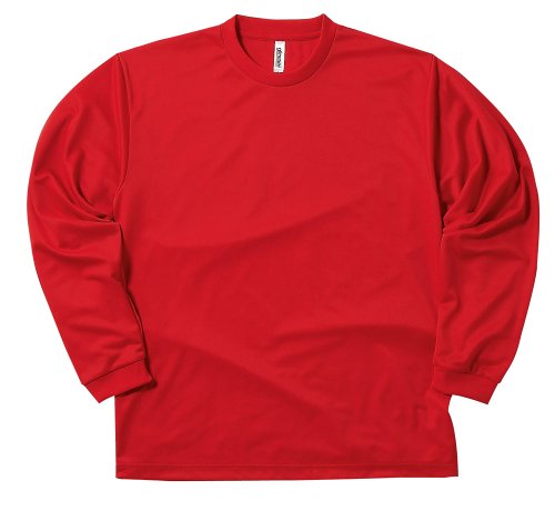 glimmer グリマー 4．4オンスALTドライロングスリーブTシャツ 00304 レッド 010 サイズ：LL