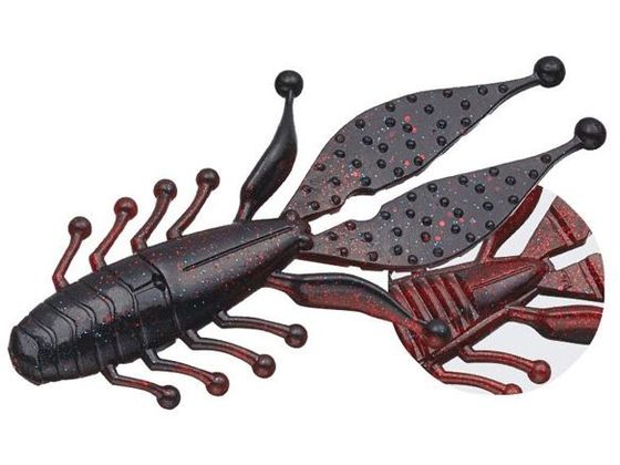 エバーグリーン EVERGREEN キッカーバグ 4インチ #08 ブラック×レッドクロー