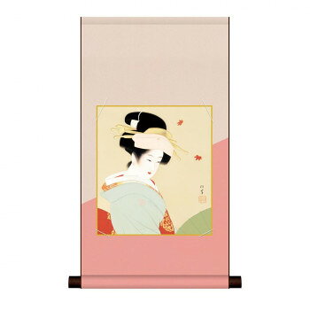 COMOLIFE コモライフ 色紙掛・色紙セット 上村松園 紅葉可里図 31×57cm NS2HEM-020 2167186