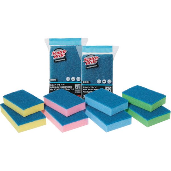 スリーエム 3M スコッチ・ブライト 多用途スポンジ 異物混入対策用 No.3030 キイロ Lサイズ 150X90mm 3030 L YEL
