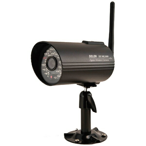 SELEN 増設用ワイヤレスカメラ SEC-WL3000 防犯カメラ セレン フルハイビジョン対応ワイヤレスカメラ+モニターセット