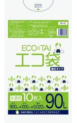 サンキョウプラテック エコ袋 半透明 90L