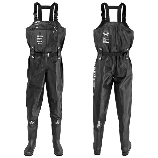 ドレス DRESS メンズ チェストハイウェーダーエアボーン 胴長 フェルトスパイクソール CHEST HIGH WADER AIRBORNE ブラック 1634