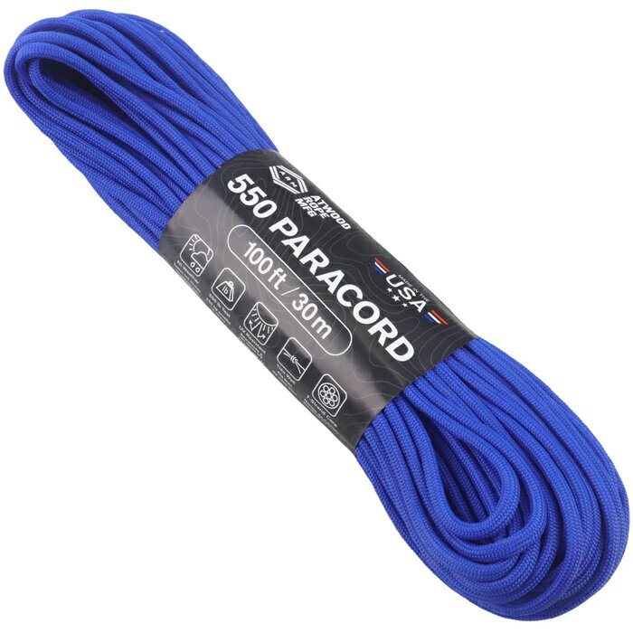 ATWOOD ROPE 550パラコード タイプ3 グラファイト アトウッドロープ ARM Graphite 商用