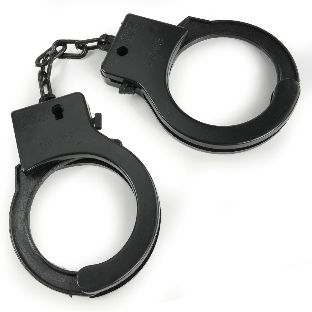 楽天市場】デジスト おもちゃ手錠 プラスチック 鍵付き ブラック 子供