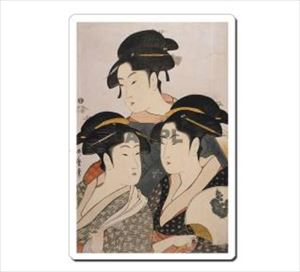 日本 Japan 浮世絵 Ukiyoe マウスパッド Mausupad 5001 喜多川歌麿 - 当時三美人