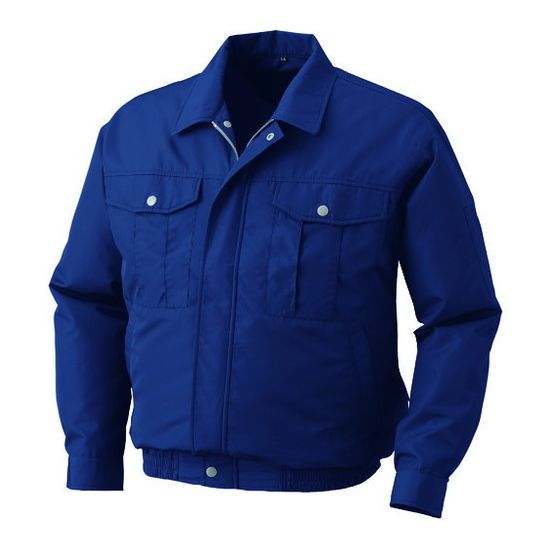 【メーカー直送・代引不可】【空調服】 長袖ブルゾン（ウェアのみ） ネイビー 4L　[KU90540C03S6]
