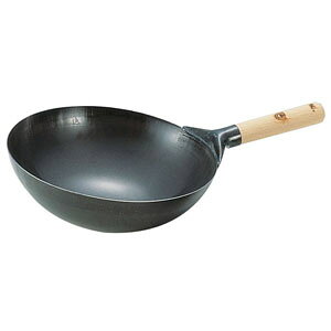 APK12030 SA鉄プレス木柄北京鍋 30 4905001011337 TKG 業務用 IH非対応