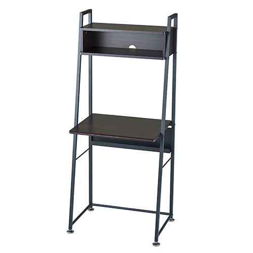 ナカバヤシ 収納ボックス付きデスクW600ダーク木目 FPR-6045DM