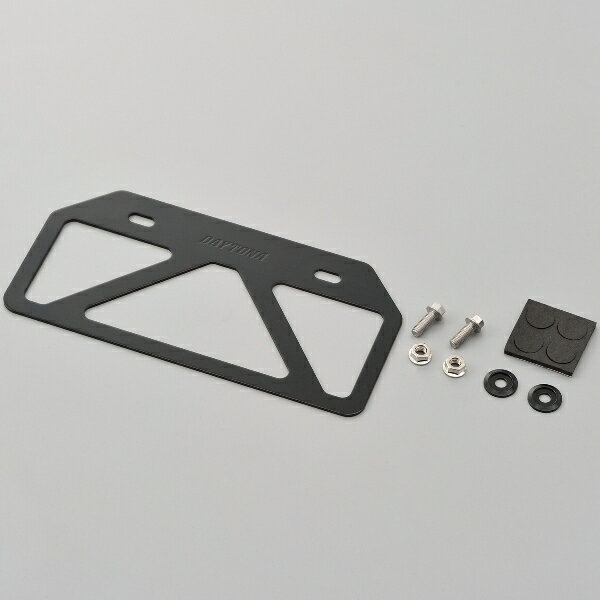 デイトナ DAYTONA 99658 軽量ナンバープレートスタビライザー ブラック Mサイズ 原付用山型 リフレクター無し ナンバープレートスタビライザーM 汎用