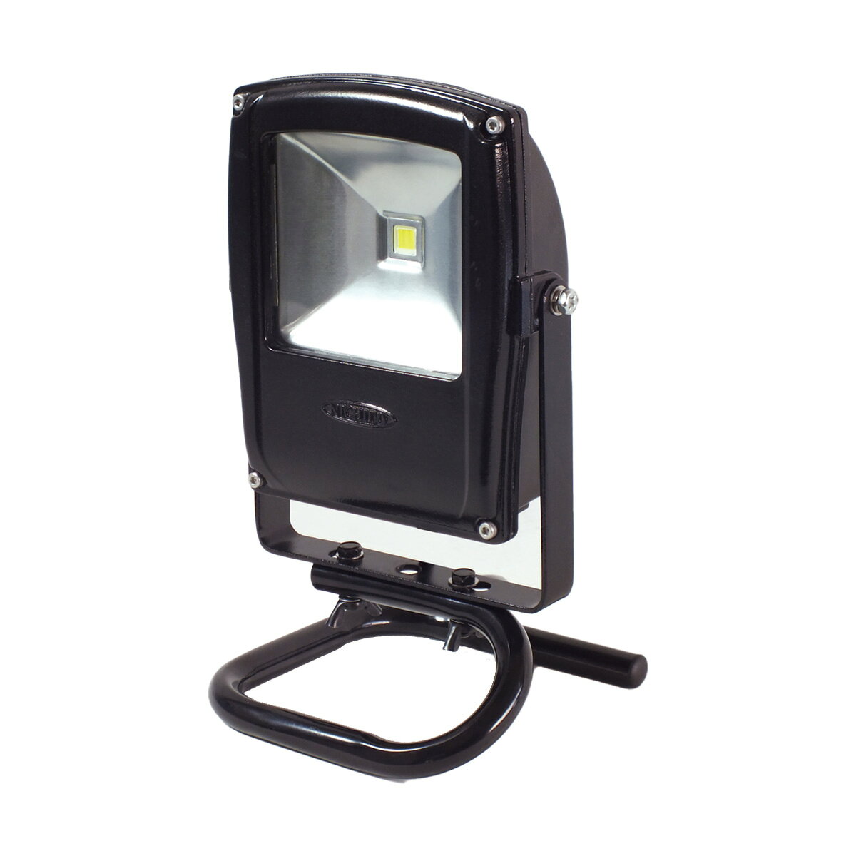 日動工業｜NICHIDO 日動 LED投光器 フラットライト10W 電球色 本体黒 床スタンド LEN-F10S-BK-S