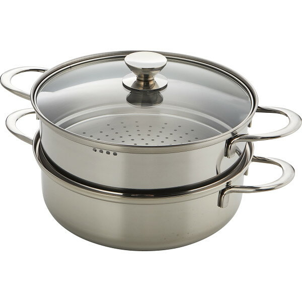 ルチェンテ　IH対応　二段蒸し器25㎝ Amazon | 丸山 ルチェンテ 二段蒸し器 25cm 6.2L ガラス蓋 LU