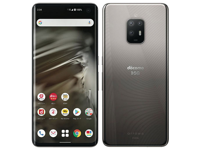 楽天市場】NTTドコモ FUJITSU arrows 5G F-51A ネイビーブラック