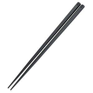 曙産業 抗菌 六角 箸 すべり止め付 24cm ブラック