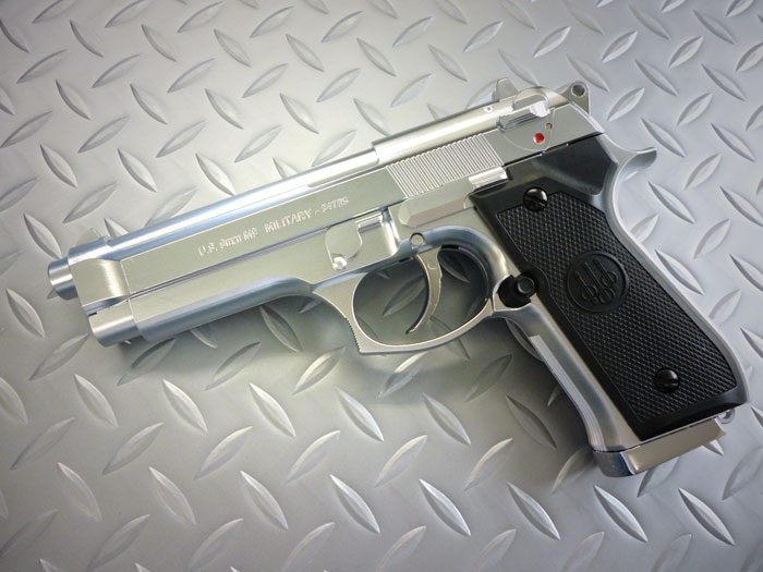 楽天市場】エスツーエス S2S固定スライドガスガン M92Fステンレス