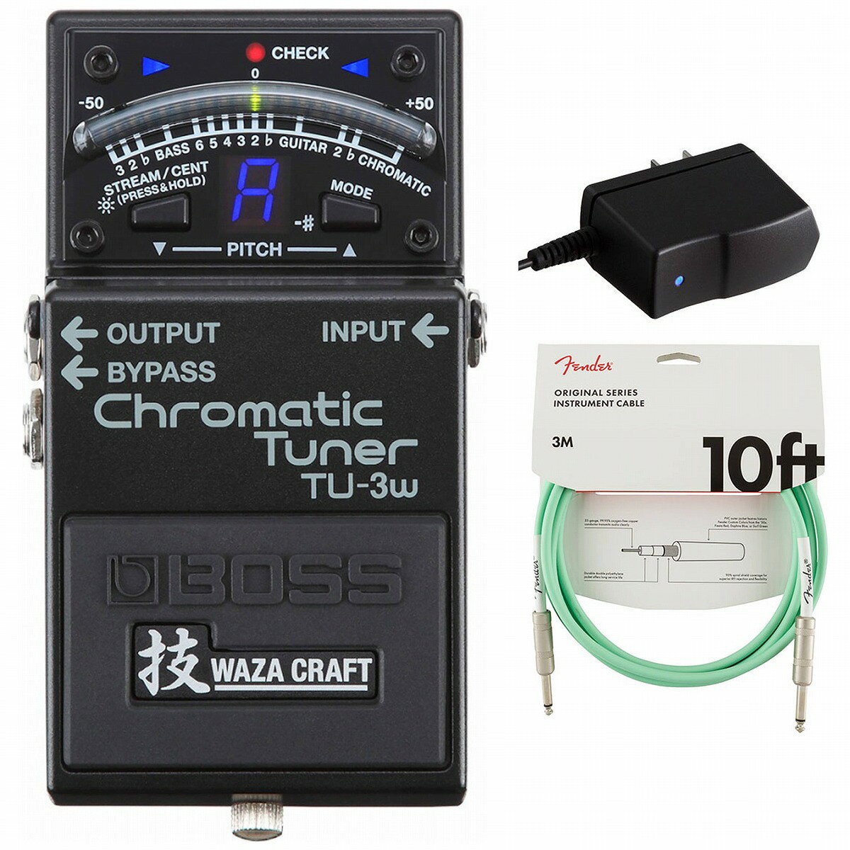 TU-3W J MADE IN JAPAN Chromatic Tuner 技 Waza Craft Series Special Edition BOSS