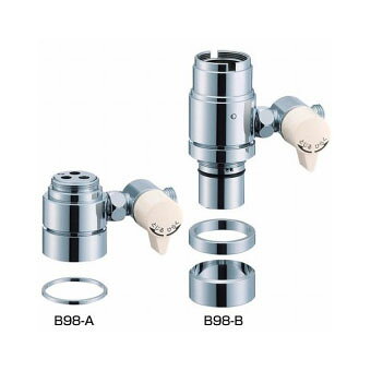 楽天市場】SANEI 三栄水栓 SANEI シングル混合栓用分岐アダプター B98