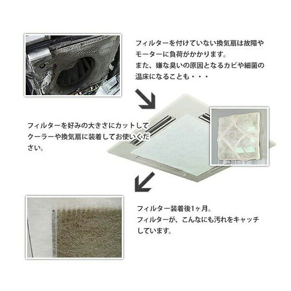 長尺フィルター 90cm*50m 厚さ2mm(1巻)