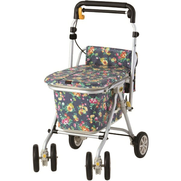 ▽値下げ▽シルバーカート スワレル AS-0275 ユーバ産業 花柄 イエロー