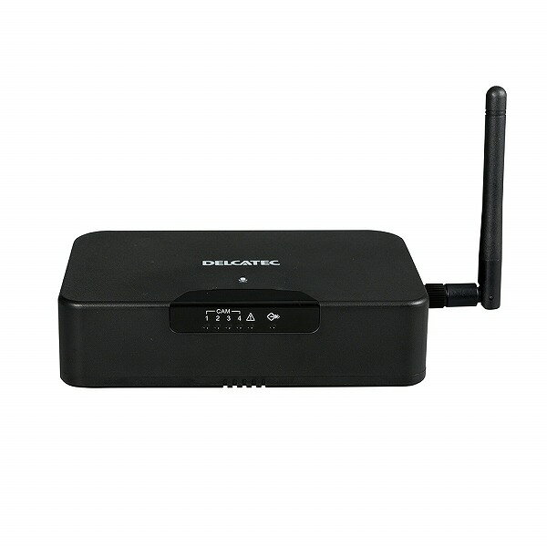 デルカテック ワイヤレスフルHDカメラ対応スマート受信BOX WSSNM 増設カメラ WSS1C 2台付き セット  （ラッピング不可）