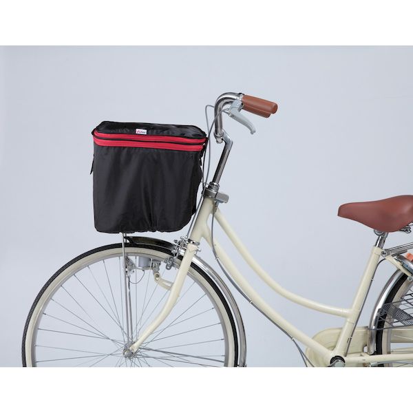 Kawasumi 2段式前カゴカバー ブラック KW-245BK