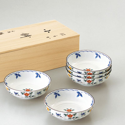 たち吉　さきそめ　組鉢L 楽天市場】たち吉 たち吉 はるか 小鉢5客揃 947‐0250 | 価格比較