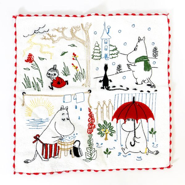 ムーミン　ミニタオル　空模様