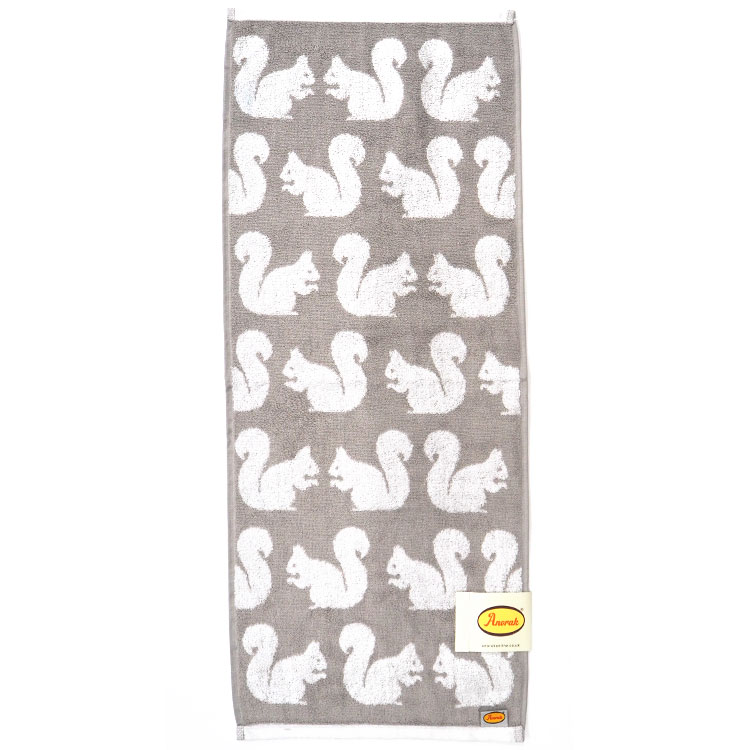 アノラック フェイスタオル ジャガードロングタオル スクワラルズ 丸眞